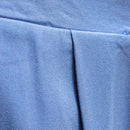 BLUE WIDE LEG FRONT PLEATS TROUSER Nawao.com