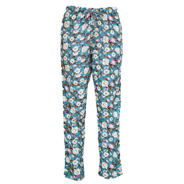 Blue Woven Pajama Bottom Nawao.com