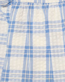 Blue Yarn Dyed Seersucker Nawao.com