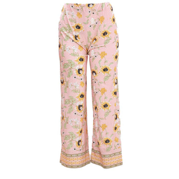 Border Print Wide Leg Elasticated Nawao.com