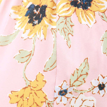 Border Print Wide Leg Elasticated Nawao.com