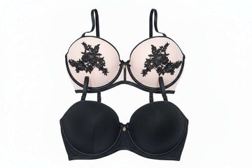 Boudoir Pink /Black 2 Pack Balconette Bras Nawao.com
