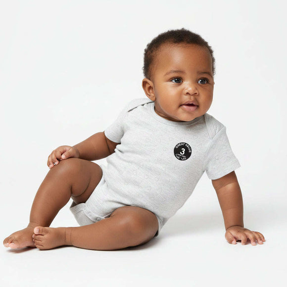 Boy Assorted Color 3 Pack Short Sleeve Bodysuits Assorted Nawao.com