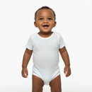 Boy White 3 Pack Short Sleeve Drop Needle Interlock Fabric Bodysuits Sky Blue Nawao.com