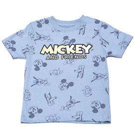 Boys Grey Aop Mickey Nightsuit Mid Grey Nawao.com