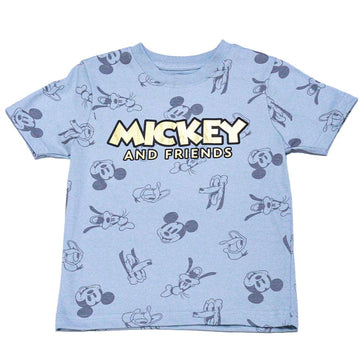 Boys Grey Aop Mickey Nightsuit Mid Grey Nawao.com