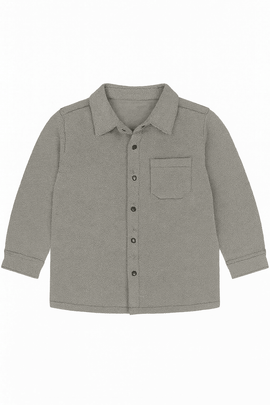 Boys Junior 2 Pcs Grey Shirt With T Shirt Nawao.com