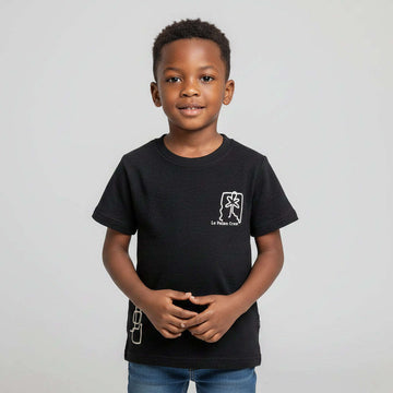 Boys Junior Black Fashion T Shirt Black Nawao.com