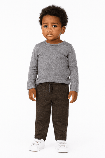 Boys Junior Brown Coordinate Pant Nawao.com