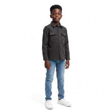 Boys Junior Brown Coordinate Shirt Brown Nawao.com