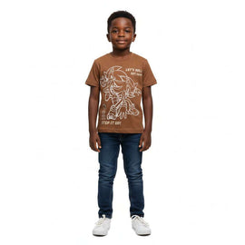 Boys Junior Brown Sonic Tshirt  Brown Nawao.com