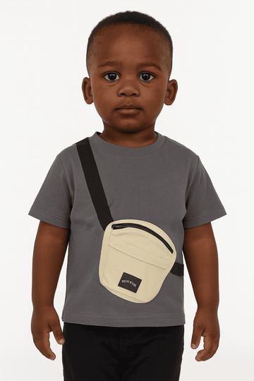 Boys Junior Dk Grey T Shirt With Bag Nawao.com