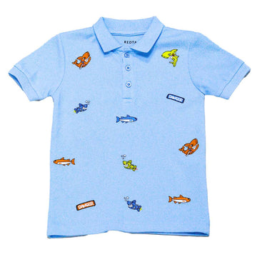 Boys Junior Embroidered Polo Assorted Nawao.com
