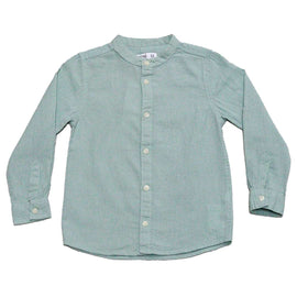 Boys Junior L S Roll Up Mandarin Shirt Nawao.com