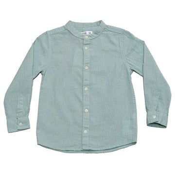 Boys Junior L S Roll Up Mandarin Shirt Nawao.com