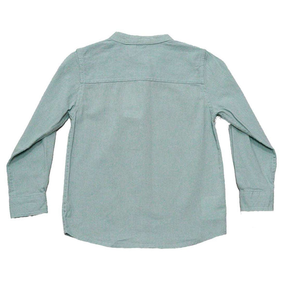 Boys Junior L S Roll Up Mandarin Shirt Nawao.com