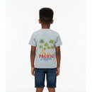 Boys Junior Lt Blue Acid Wash T Shirt Blue Nawao.com