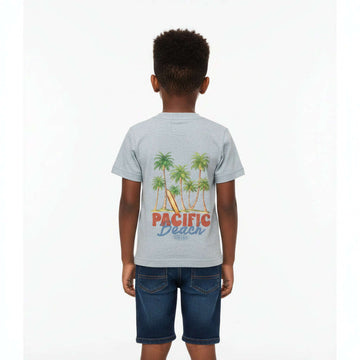 Boys Junior Lt Blue Acid Wash T Shirt Blue Nawao.com