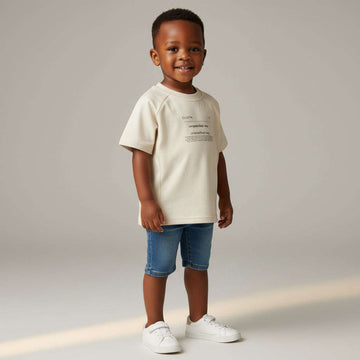 Boys Junior Lt Grey Rag Length Sleeve Tee Mid Grey Nawao.com
