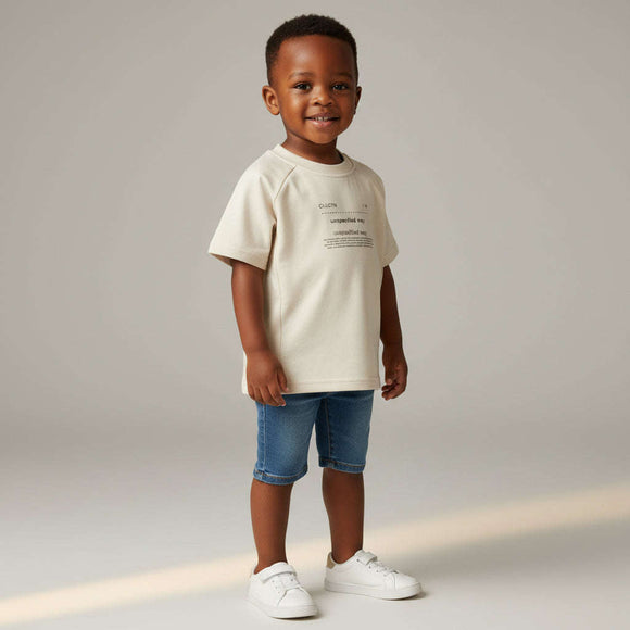 Boys Junior Lt Grey Rag Length Sleeve Tee Mid Grey Nawao.com