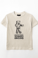 Boys Junior Minecraft Beige T Shirt Nawao.com