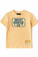 Boys Junior Minecraft Coral T Shirt Orange Nawao.com