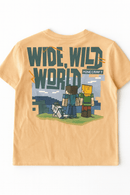 Boys Junior Minecraft Coral T Shirt Orange Nawao.com