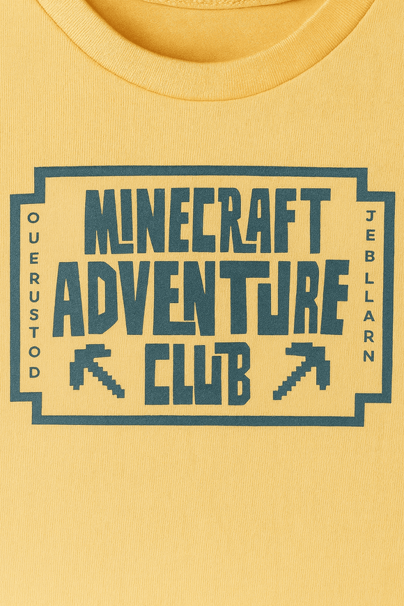 Boys Junior Minecraft Coral T Shirt Orange Nawao.com