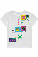 Boys Junior Minecraft White T Shirt Nawao.com