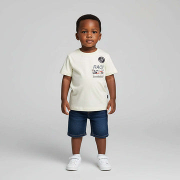 Boys Junior Mint Race Short Sleeve Tshirt With Frint And Back Print  Mint Nawao.com