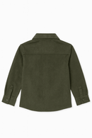 Boys Junior Olive Coordinate Shirt Green Nawao.com