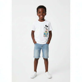 Boys Junior White Mickey Tshirt White Nawao.com