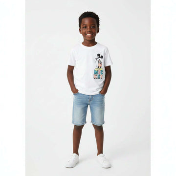 Boys Junior White Mickey Tshirt White Nawao.com