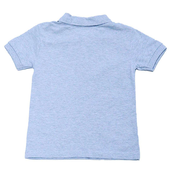 Boys Solid 2Pc Pack S S Polo Mid Grey Nawao.com