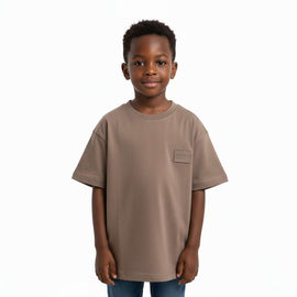 Boys Solid Drop Shoulder S S Tshirt Assorted Nawao.com