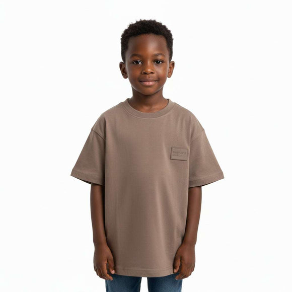 Boys Solid Drop Shoulder S S Tshirt Assorted Nawao.com