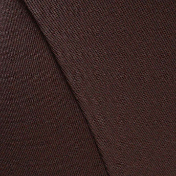 BROWN A LINE ROUCHED DETAIL DRESS Nawao.com