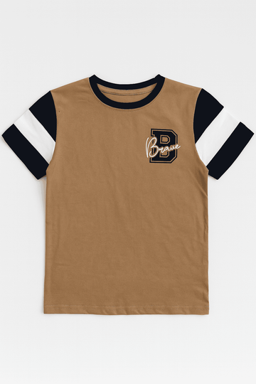 Brown Basic Oversize Casual Set Brown Nawao.com