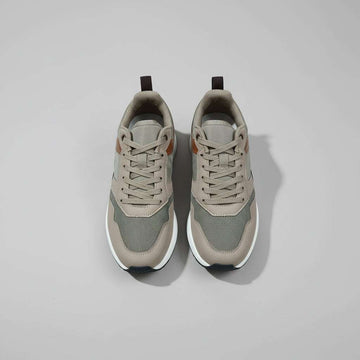 Brown Color Block Sneakers Nawao.com
