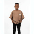Brown Crew Neck S S Modal T Shirt Brown Nawao.com
