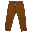 Brown Elastic Waist Jogger Nawao.com