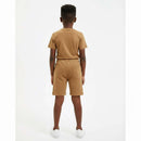 Brown Jacquard Shorts Brown Nawao.com