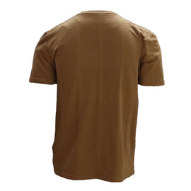 Brown Jacquard T-Shirts Nawao.com