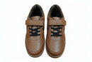 Brown Material Block Sneaker Nawao.com