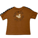 Brown Oversize Mickey Mouse T Shirt Brown Nawao.com