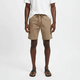 Brown Pull On Shorts Brown Nawao.com
