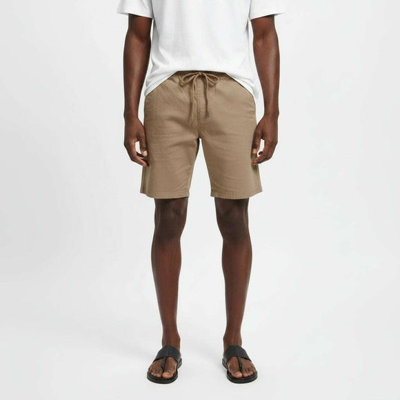 Brown Pull On Shorts Brown Nawao.com