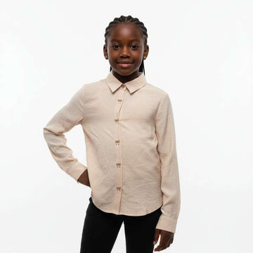 Brown Shirt With Bow Eyelets Brown Nawao.com