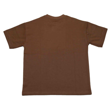 Brown Short Sleeve Oversize Tshirt Nawao.com