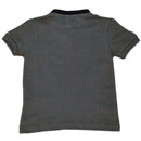 Brown Suede Mandarin Collar Short Sleeve Polo Nawao.com